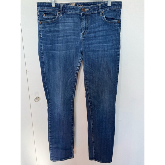Kut from the Kloth Denim - Women's Kut from the Kloth mid rise straight leg Jeans Size 14 Blue Denim